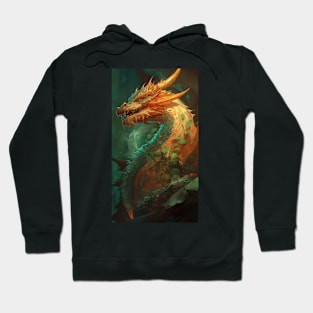 Gold Forest Dragon Hoodie